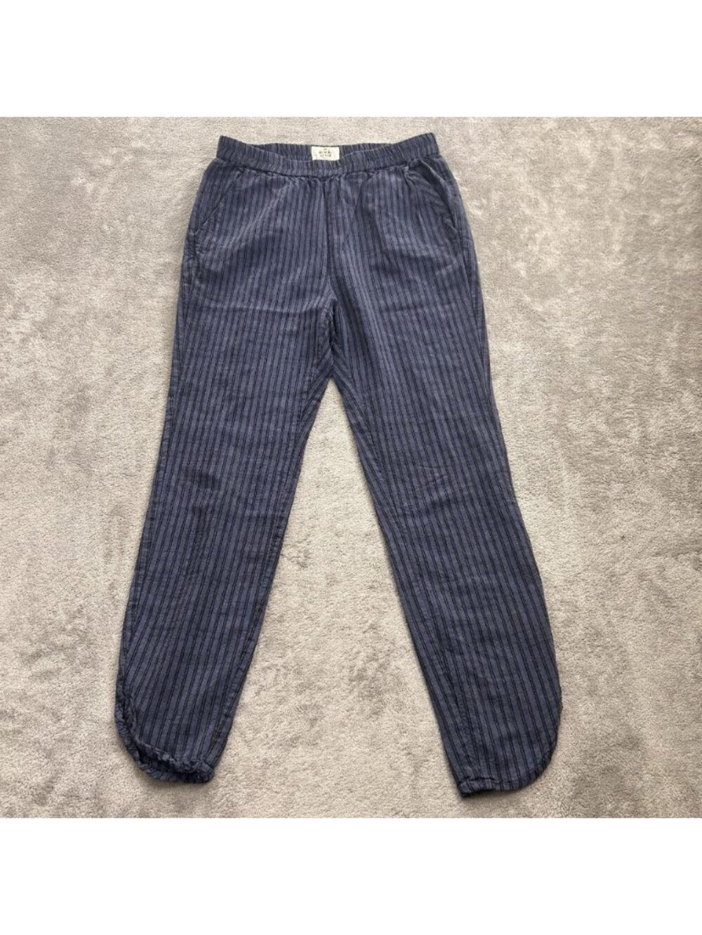 Marine Layer Allison Pants Women’s XS Blue Striped Tencel Blend Boho Festival